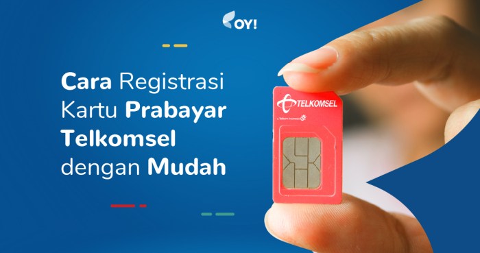 Telkomsel registrasi prabayar kartu registration langkah prepaid