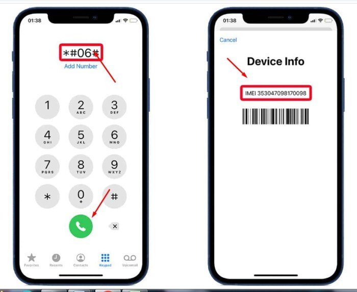 Imei cek asli resmi terdaftar replika