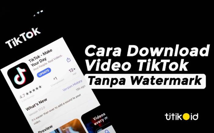 Tiktok watermark mudah