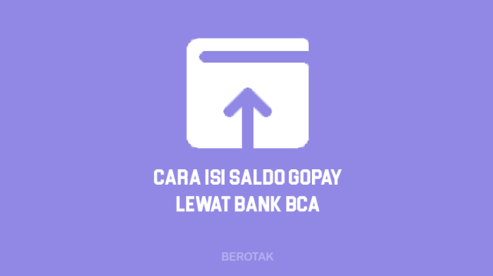 Gopay bca lewat isi ovoint saldo