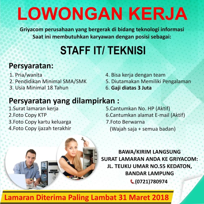 Lowongan kerja hrd posisi usaha reska surat lamaran sma lulusan pendaftaran puskesmas