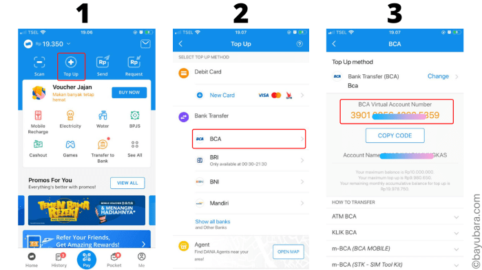 Bca dana topup transfer aplikasi nomor jangan akun tadi lupa masukkan anda