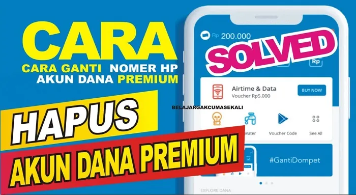 Cara hapus akun Dana lewat CS