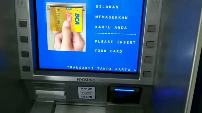 Tunai bca tarik kartu tanpa atm uang ambil