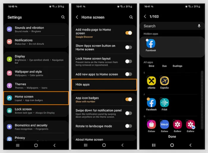 Sembunyikan launcher bernama