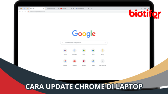 Cara update chrome di laptop