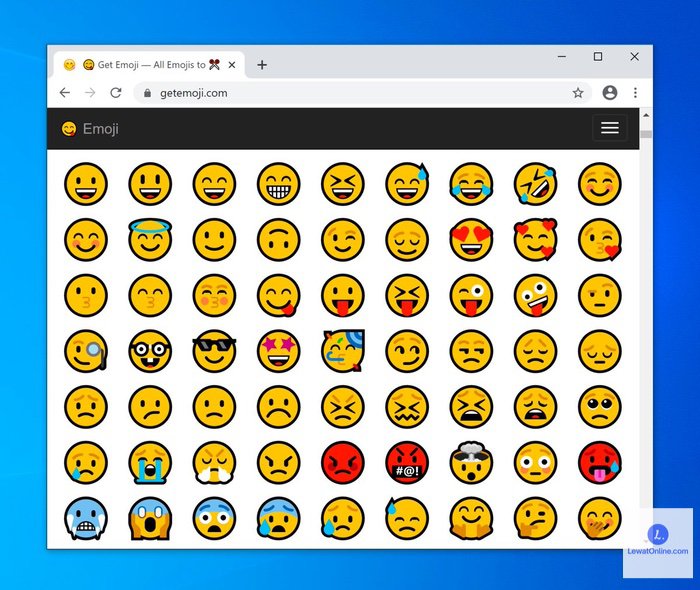 Emojis windows memasukkan orduh technowizah tombol kategori tekan mengganti kategorinya