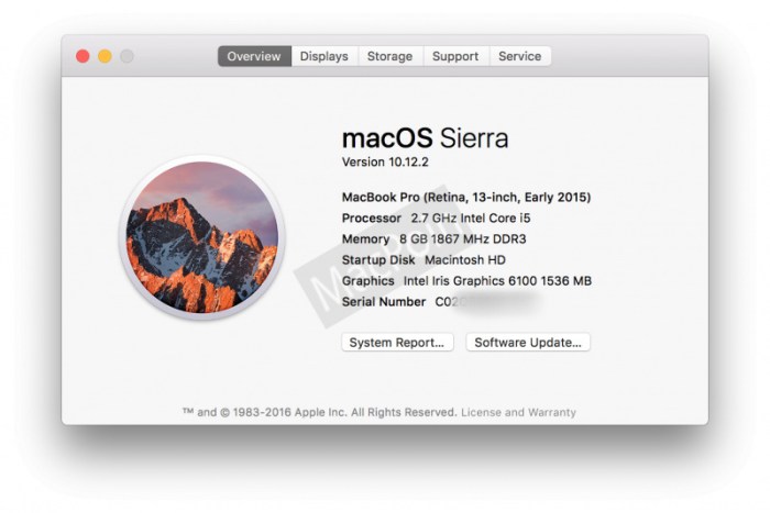 Macbook spesifikasi melihat secara layar
