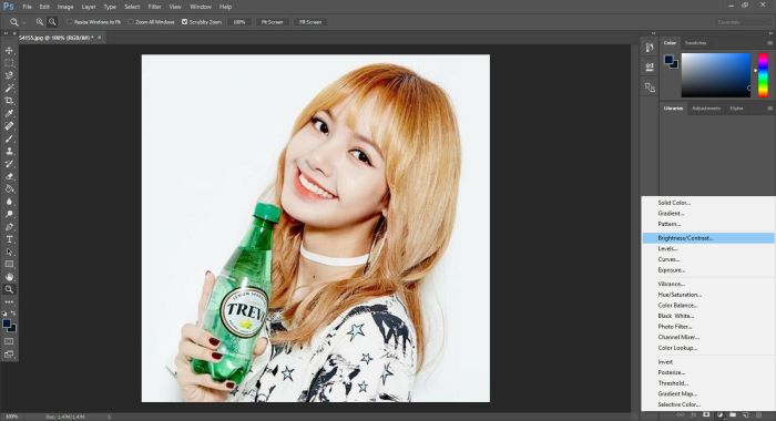 Jalantikus kamu photoshop tinggal kecerahan kontras selanjutnya menyesuaikan deh tingkat