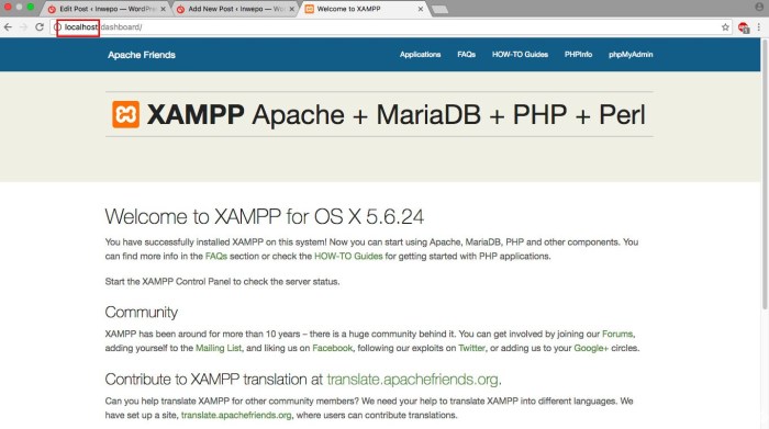 Phpmyadmin awal tampilan xampp mysql menjalankan duniailkom halaman bahwa seperti terhubung tampilnya menandakan